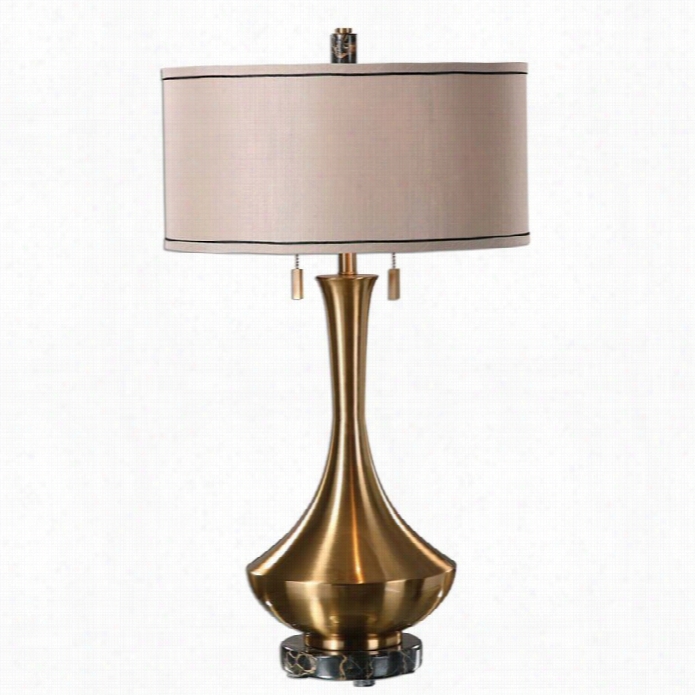 Uttermost Rubbiano Brushed Braass Lamp