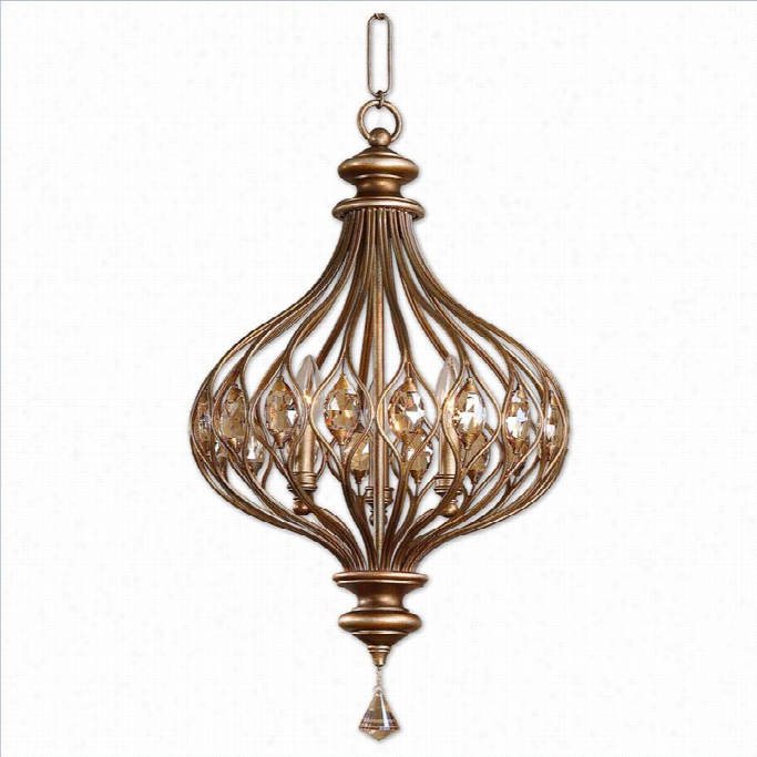 Uttermost Sabina 3 Light Pnedant Ni Burnished Gold