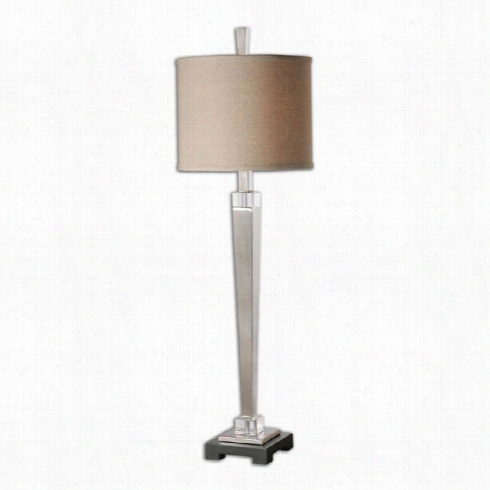 Uttermost Terme Rushed Nickel Buffet Lamp