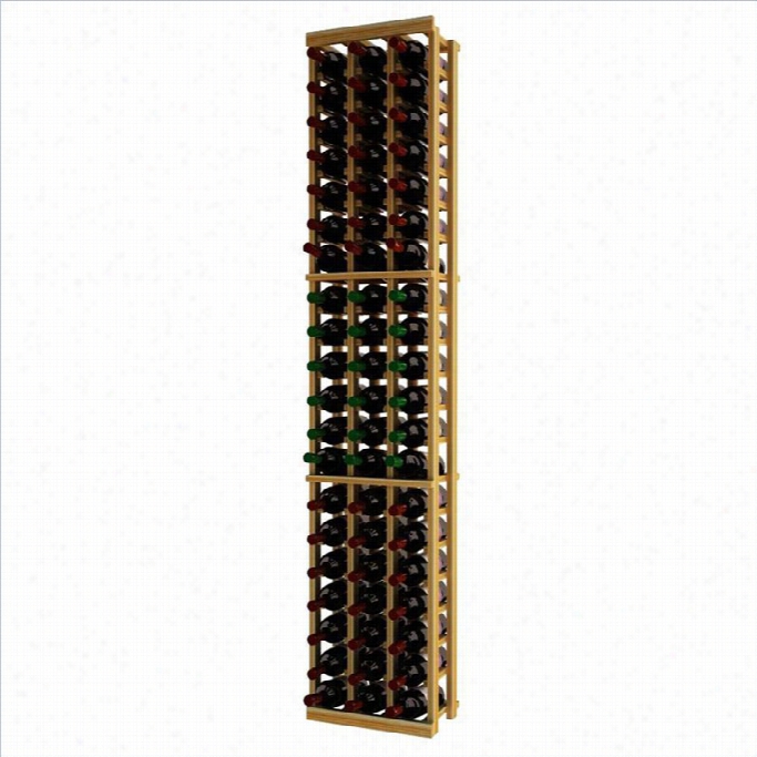 Wine Cellar Innovations Traditional Series 72 3-column Redwood Wine Rack