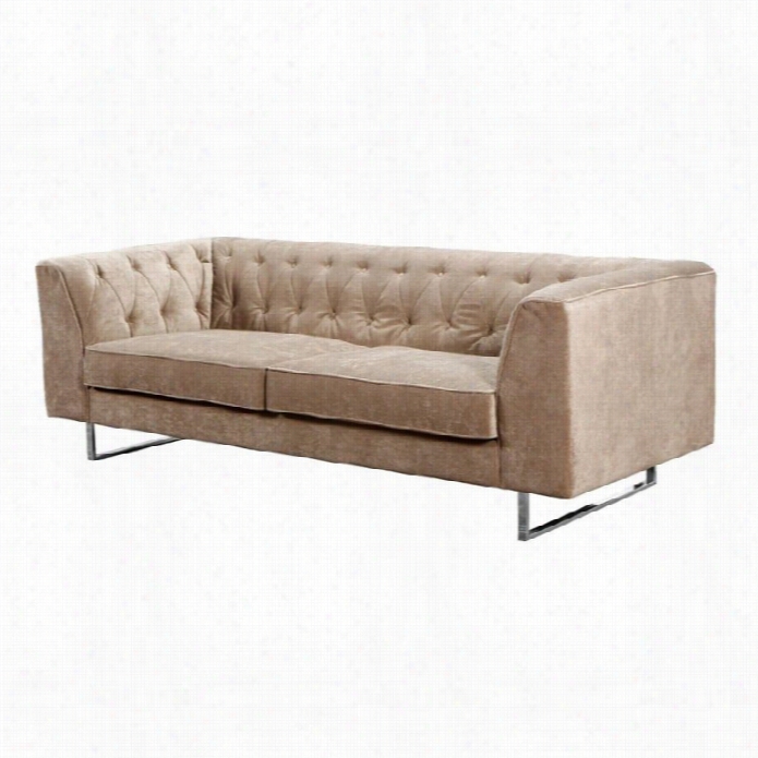 Armen Living Troika Sofa In Sand Fabric