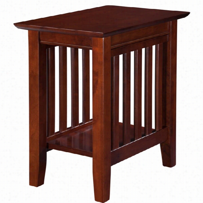 Atlantic Furniture New Berry Chair Take ~s Close Table In Walnut