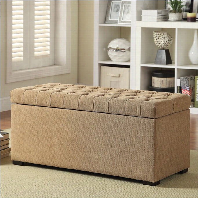 Avenue Sx Sahara Tufted Storage Judge's Seat In Beige