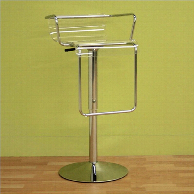 Baxton Studio Dessa Barstool In Clear