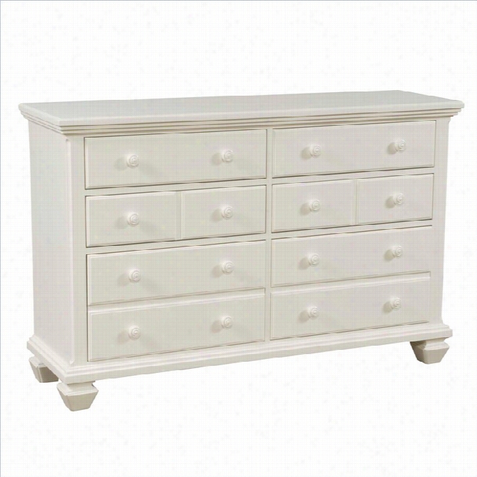 Broyhil Mirren Harbor Drawer Dresser In White