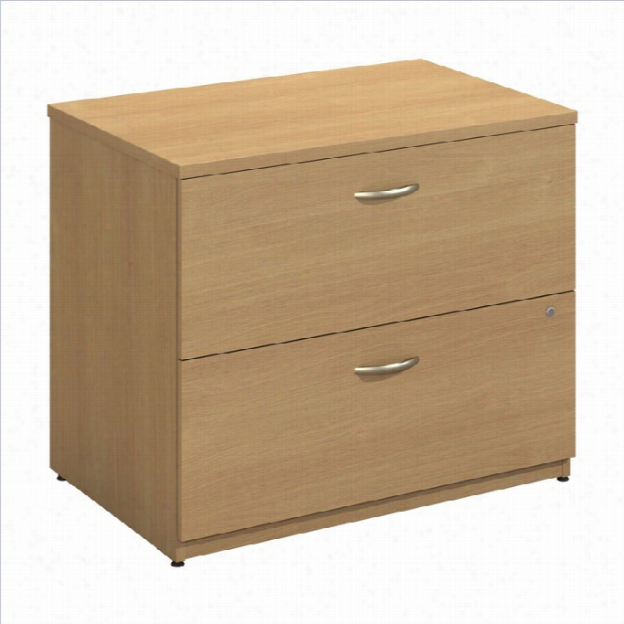 Bush Bbf Series C 36w 2dwr Lateral Filr (assembled) In Light Oak