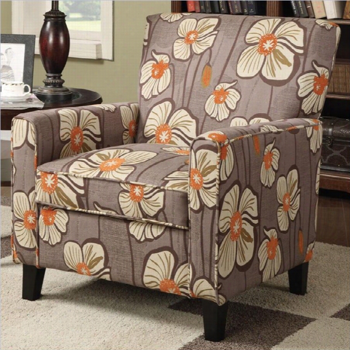 Coaster Accent Chair With Island Floer Pattern