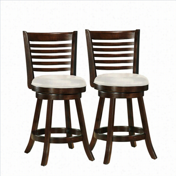 Coliving Woodgrove 24 Bar Stool In Pure (set Of 2)