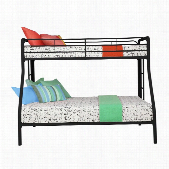 Dhp  Metal Twin Over Saturated Bunk Bed Inblack