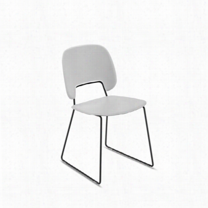 Domitalia Traffic 18.5x21.25 Tsacking Chair In Light Grey And Lback