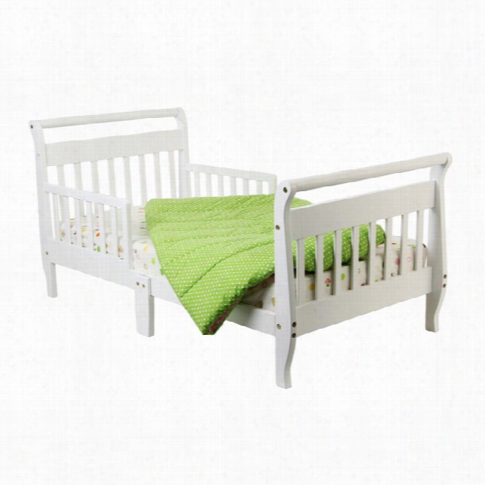 Dream On Me Sleigh Toddler Bed I N White