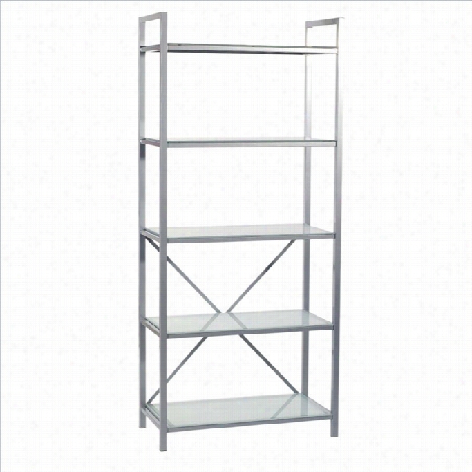 Eurostyle Maeko 5 Shelf Strage Unit In Aluminum