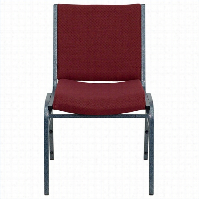 Flash Furniture Hercules Uphol Stered Stacking Chair In Burgundy