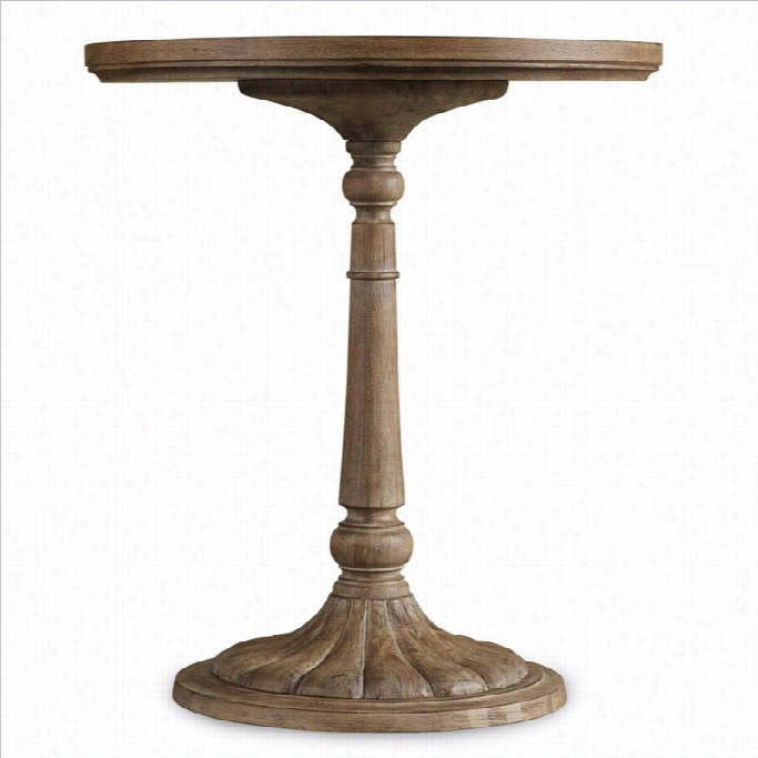 Hooker Fu Rniture Corsica Pedestal Bedside Table Iin Light Wood