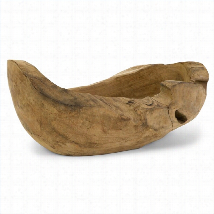 Imax Corporation Macaque Long Teakwood Bowl