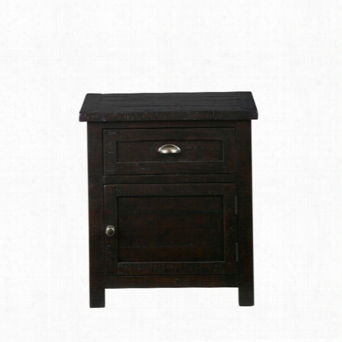 Jofran Prospect Creek Nightstand In Dark Wood