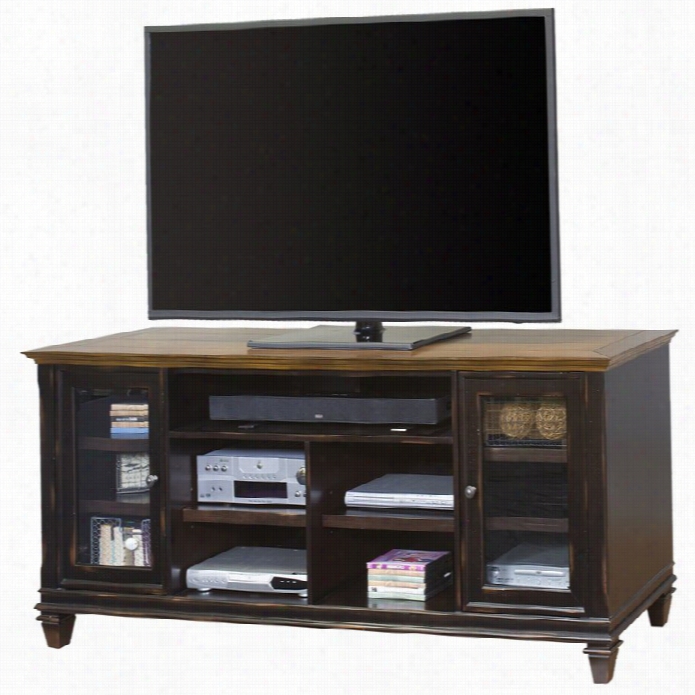 Marti N Furniture Hartford 75 Tvv Stand In Two Tone Distressed Black