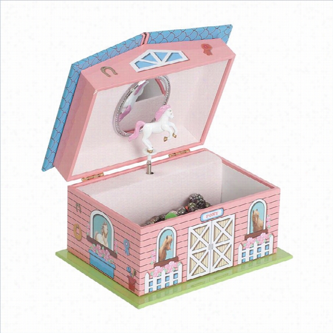 Mele And Co. Autumn Girl's Musical Horse Jewelry Box