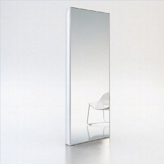 Modloft Greene Mirror In White Lacquer