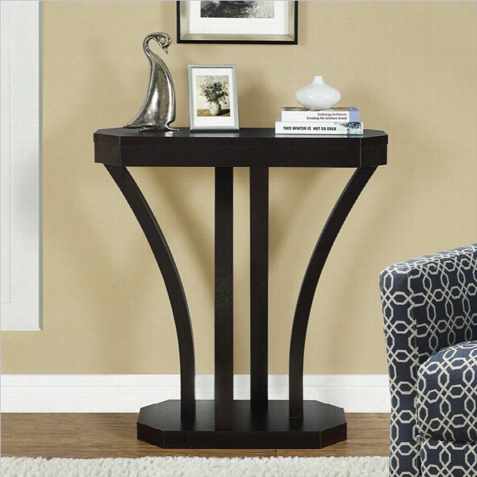 Monarch 32 Console Accent Table In Rich Cappuccino