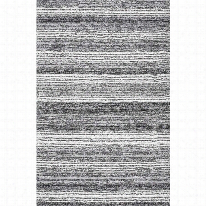 Nuloom 8' X 10' Hand Tufted Classie Shag Rug In Gray Multi