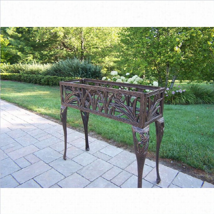 Oakland Living Butterfly Rectangular Plant Stand In Antique Bronze