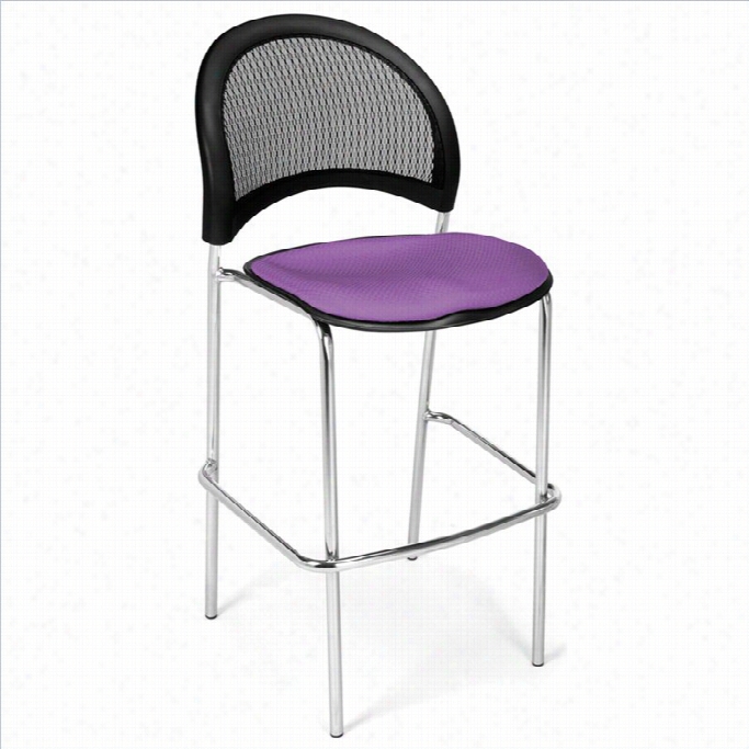 Ofm Month 31.25 Chrome Stool In Plum