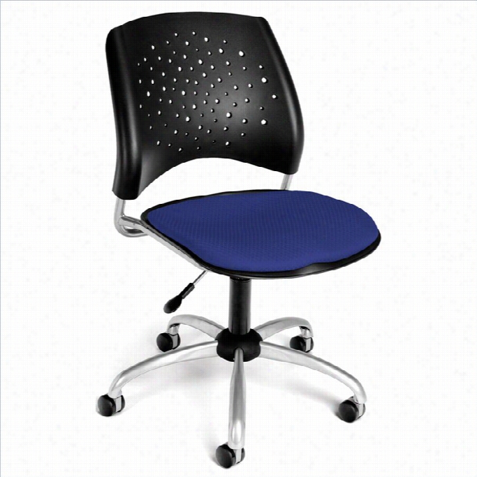 Ofm Star Swivel Office Chair In Roayl Blue