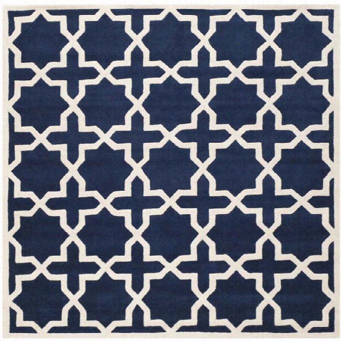 Safavieh Chatham Dark Blue Contemporary Rug - Square 5'