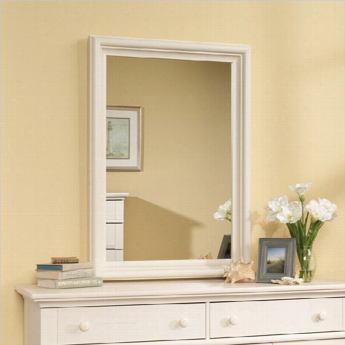 Sauder Harbor View Mirror In Antique White