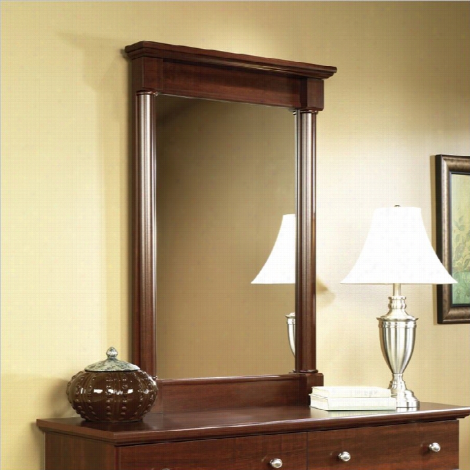 Sauder Palladia Mirror In Select Cheryr Finish