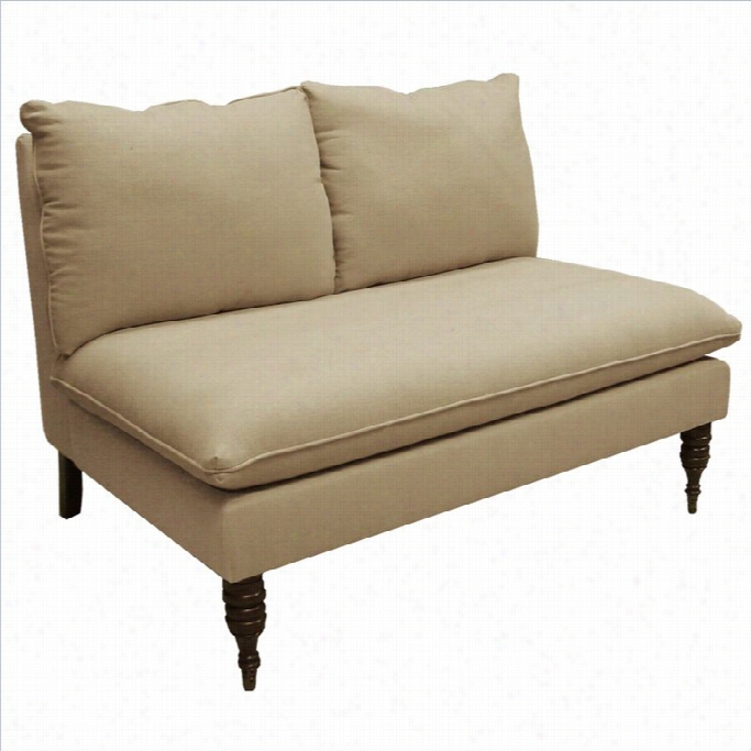 Skylie Furniture Armless Love Seat In Sadstone