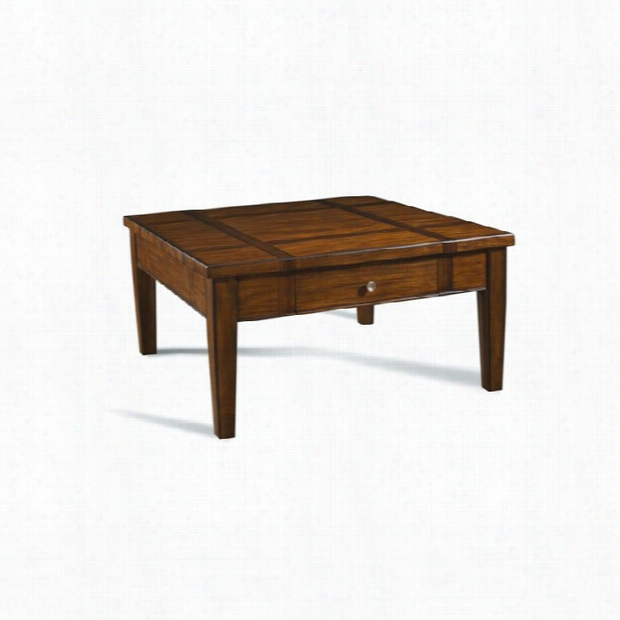 Somerton Runway Square Coffee Table In Warn  Chestnut
