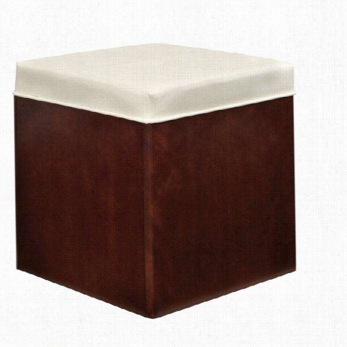 Somertno Soho Stoage Stool In Dark Brown