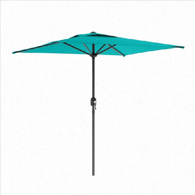 Sonax Corliving Suqare Patio Umbrella In Turquoise Blue