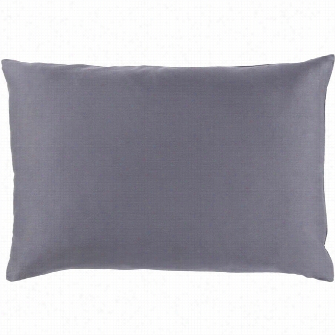 Surya Griffin Downward Fill 13 X 19 Pillow In Charcoal