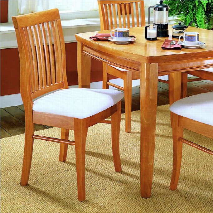 Trent Hme Elli Eoak Slat Back Dining Seat Of Justice (set Of 2)