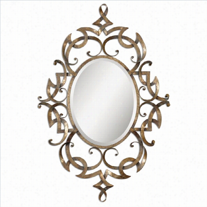 Uttermost Aneno Mirror In Antique Gold