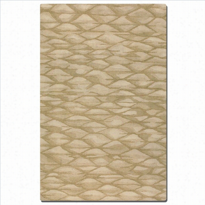 Uttermkst Berkane Wool Rug In Bege-5 Ft X 8 Ft