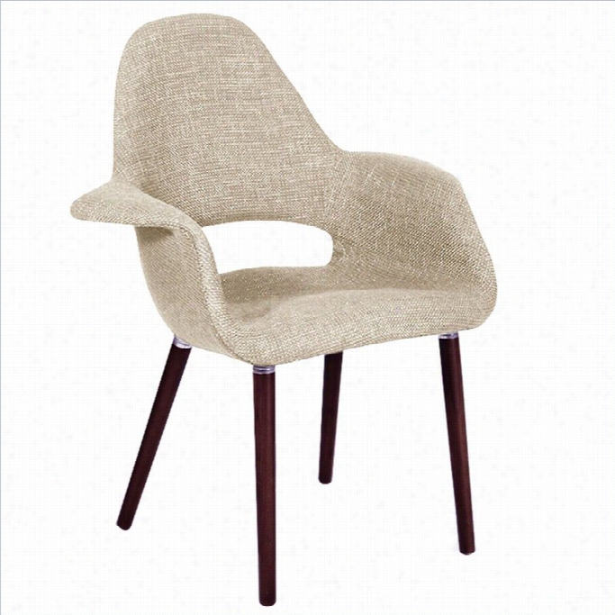 Volo Design Croeby Chair In Beige Andw Alnut
