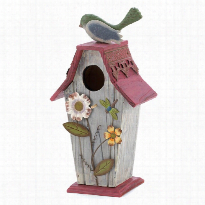 Zingz And Thingz Garden Cottage Birdhouse