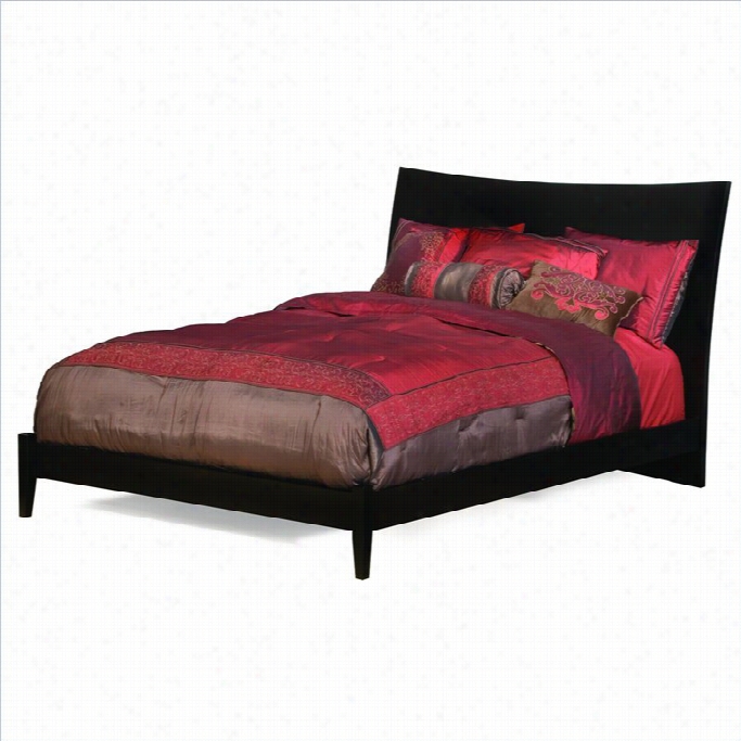 Atlantic Furniture Mil Ano Platfo Rm Bed With Open Footrail In Espresso Finish-full