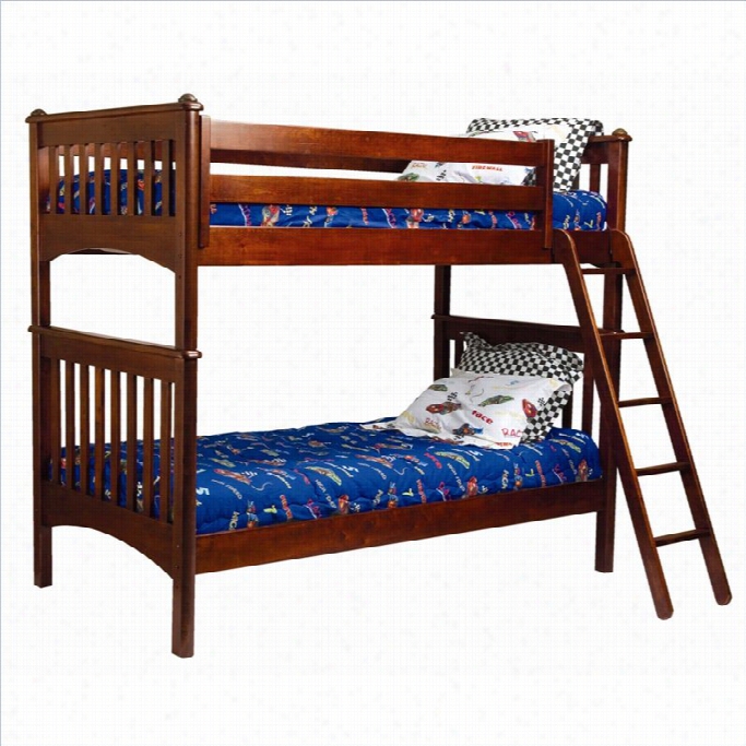 Bolton Furniture Mission Twin Bunk Bed In Cherry