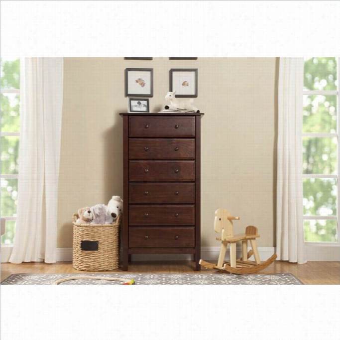 Dav Inci Jayden 6 Drawer Tall Dresser In Espresso