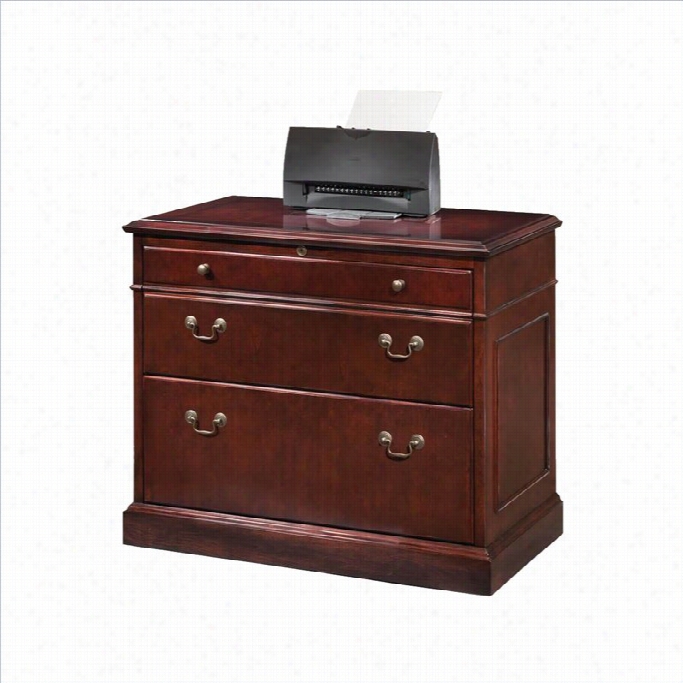 Dmi Xmoor 2 Drawer Lateral Wood File In Merlot Cherry