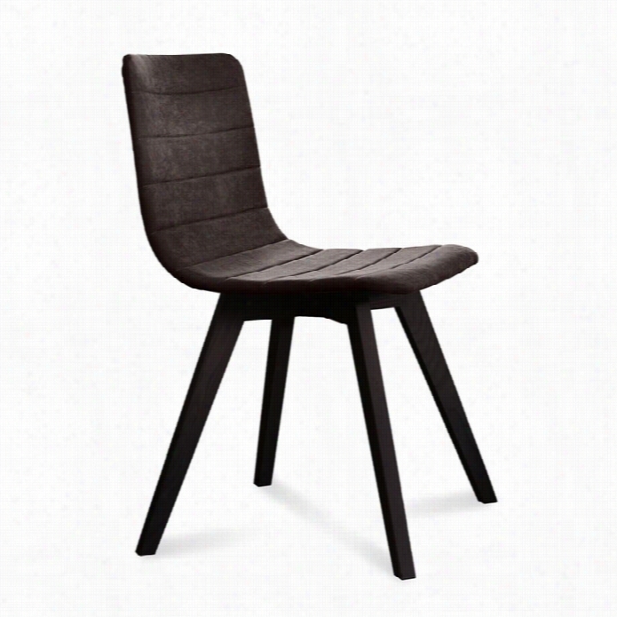 Dmitalia Flexa Dining Chair In Flirt Brown And Anthracite