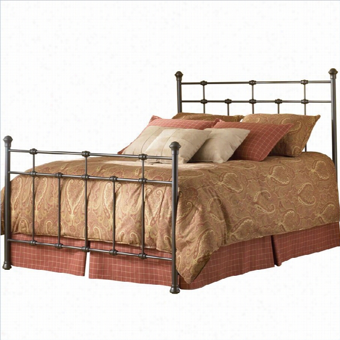 Fawhion Bed Dexter Metal Poster Bed In Hammeredbron Finish-twin