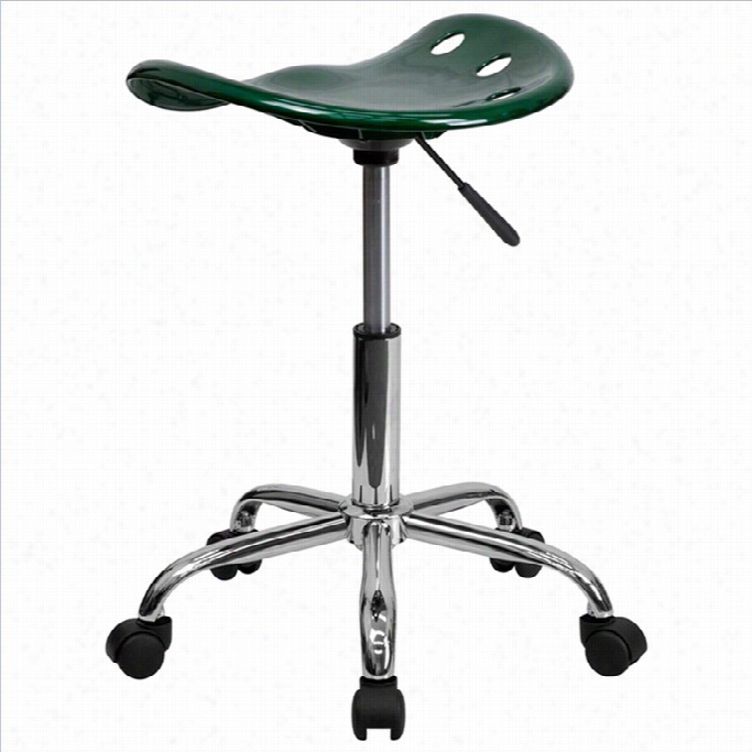 Flash Appendages Vibrating Adjustable Bar Stool  In Green