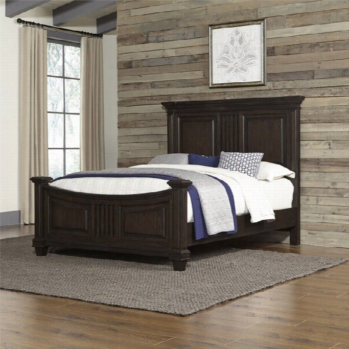 Home Styles Prairie Home King Be In Black Oak