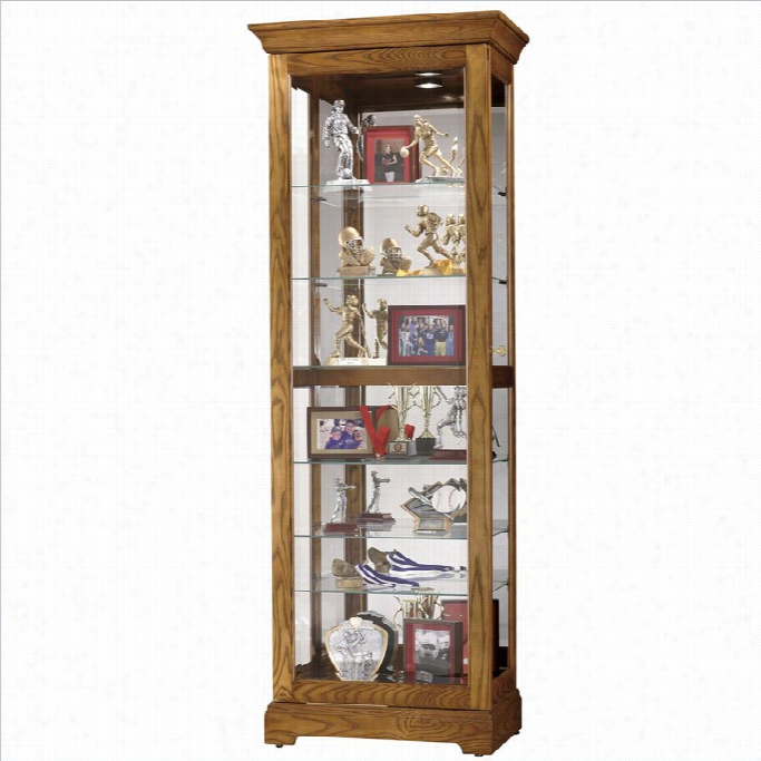 Howard Miller Moorland Curioc Abinet In Legacy Oak